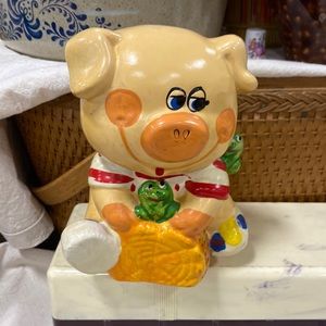 FROG PIGGY BANK WITH FRIG FRIENDS